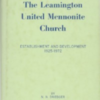 The Leamington United Mennonite Church: Establishment and Development, 1925-1972
