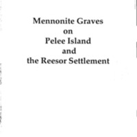 Mennonite Graves on Pelee Island and the Reesor Settlement