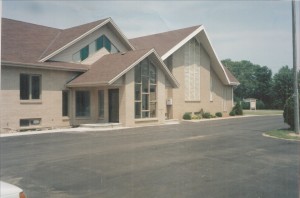 Yellow brick Church new front