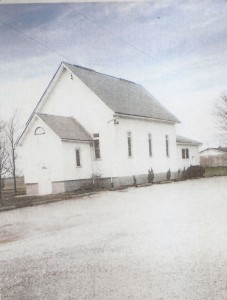 White frame church