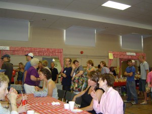 Eager customers wait in line for their Borsht