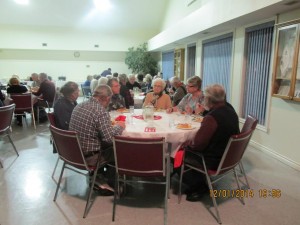 Tina Hiebert prepared a wonderful meal!