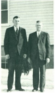 John Braun and Wilhelm Bergen,  supervisors of the Church's relief  work in the 1940's.  
