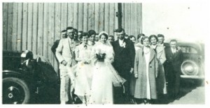 Wedding of Abe Dick and Mary Toews, May 15, 1937