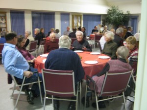 Guests gathered around tables for the Appreciation Dinner
