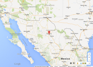 map of Chihuahua, Mexico